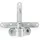 Nedis Satelliten-wandhalterung Minimaler Wandabstand: 550 mm Maximaler Wandabstand: 950 mm Du (Spiegel / Antennen Montage), SAT Zubehör, Silber