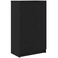 VidaXL Schuhschrank in Schwarz-Eiche 59x35x100 cm