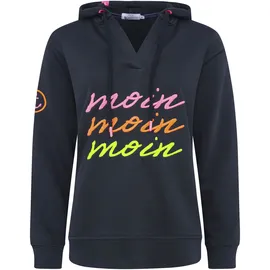 Zwillingsherz Moin Moin Moin Hoodie blau S/M