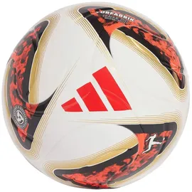 adidas Torfabrik League J350 Ball Kinder Outdoor-Fußball, weiß 5