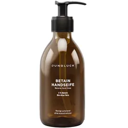 Junglück Betain Handseife 250ml - Feuchtigkeitsspendendes, hautschonendes Handwaschgel pH-hautneutral Bergamotte & Orangenblüten Duft 250 ml