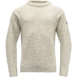 Devold of Norway Wollpullover grau|beige-sand L