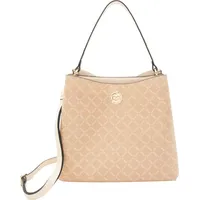 L.Credi Filiberta Schultertasche Polyurethan Beige