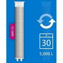 Philips Water Duschkopf mit Filter – Schutz für Haut & Haare, entfernt effektiv Chlor und große Partikel, 3 Sprühmodi, 1 Monat Filterkapazität, Schwarz