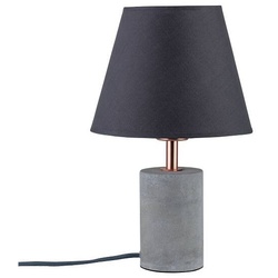 Neordic Tischleuchte Tem E27 max. 20W Grau Kupfer Stoff Beton Metall