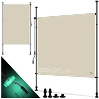 Kesser Windschutz 200 x 310 cm Beige Polyester
