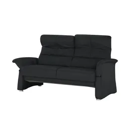 HIMOLLA Sofa Leder 2-Sitzer Schwarz