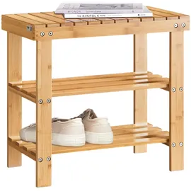SoBuy Schuhregal 50 x 45 x 29 cm Holz lackiert / Natur