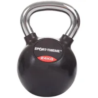 Sport-Thieme Kettlebell Gummiert mit glattem Chrom-Griff"", 24 kg