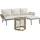 Outsunny Rattan Set 3-tlg. Creme