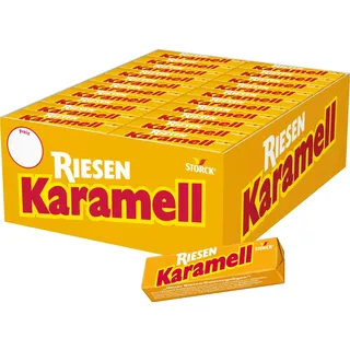 Riesen Karamell RIESEN – 80 x 29g Stange – Karamellkaubonbons mit intensivem Karamellgeschmack