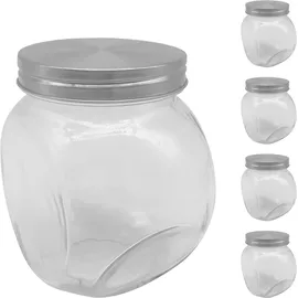 Relaxdays Bonbonglas 650 ml 5 St.