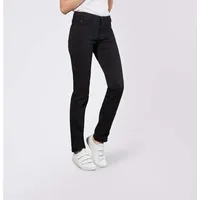 MAC Dream Jeans Straight Fit in schwarzem Black Black-D42