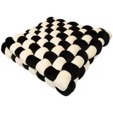 Laroy Katzenkissen Velvet Vibe 40 x 40 cm schwarz/beige