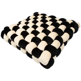 Laroy Katzenkissen Velvet Vibe 40 x 40 cm schwarz/beige