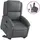 vidaXL Relaxsessel mit Aufstehhilfe Kunstleder 55,2 x 82 x 73,6 cm Grau