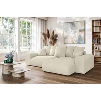 Ecksofa HOME AFFAIRE "LAKESIDE mit Bettfunktion und Bettkasten, B/T/H 257/166/84 cm", beige, B:256,5cm H:84cm T:166cm, 100% Polyester, Sofas, L-Form, Recamiere beidseitig montierbar, Wellenunterfederung, Topseller