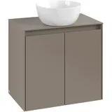 Villeroy & Boch Collaro Waschtischunterschrank 600 x 548 x 380mm | Glossy Grey