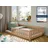 Kids Collective Jugendbett Bodenbett 120 x 200 cm Kiefer massiv braun Zimt