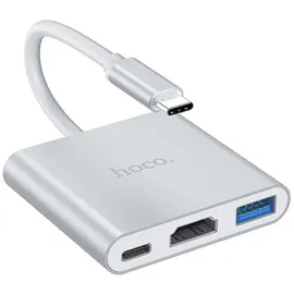 HOCO HB14 Einfach zu verwendender Typ-C, Adapter Typ-C, zu USB3.0+HDTV+PD)