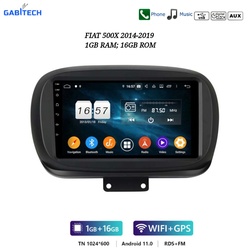 GABITECH 9 zoll Android 11 Autoradio GPS Navi für FIAT 500X 2014-2019 Autoradio schwarz
