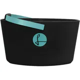 LIEBLINGSKORB Original Black Türkis - ultraleichter, kippsicherer & formstabiler Einkaufskorb - Made in Germany - thermoisolierend & abwaschbar - ideal für Picknick & unterwegs