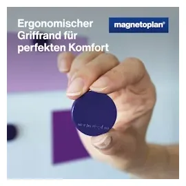 Magnetoplan Ergo-Magnete, medium, violett, Pack a 10 Stück