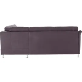 sit&more Ecksofa SIT & MORE "Cardoso L-Form", grau (anthrazit), B:250cm H:90cm T:175cm, Luxus-Microfaser (90% Polyester, 10% Polyamid);Flachgewebe (100% Polyester);Struktur (100% Polyester), Sofas, Ecksofa, mit Federkern, wahlweise mit Bettfunktion und Schubkasten
