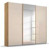 Rauch »Kleiderschrank Schrank Garderobe KOLUNA mit Glastüren und Spiegel«, inkl. 2 Innenschubladen sowie extra Einlegeböden MADE IN GERMANY beige