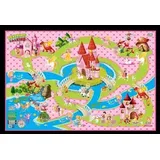 SIVA 10700 Spielteppich Prinzessin 150x100 cm