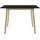 ML-Design Esstisch 110/140 x 76,5 x 75 cm schwarz