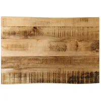 VidaXL Tischplatte mit Baumkante 50x40x2,5 cm Raues Mango Massivholz