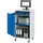 Rau Computerschrank Stahl 65 cm lichtgrau/blau abschließbar fahrbar