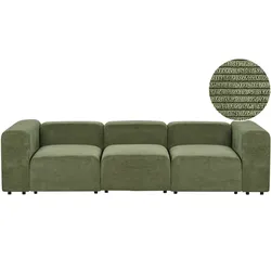 3-Sitzer Sofa Cord grün FALSTERBO