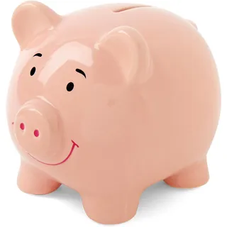 Mousehouse Gifts - Sparschwein - Geschenk für Jungen/Mädchen/Erwachsene - Rosa - Groß