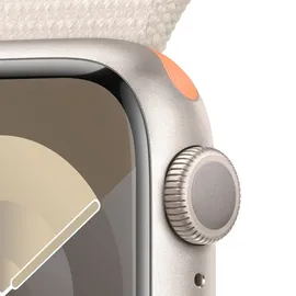 Apple Watch Series 9 GPS 41 mm Aluminiumgehäuse polarstern, Sport Loop polarstern One Size