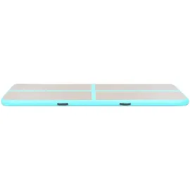 vidaXL Aufblasbare Gymnastikmatte mit Pumpe 800x100x10 cm PVC Grün