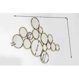 Kare Spiegel Bubbles Brass 38x93cm
