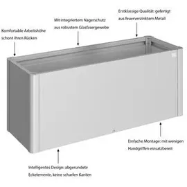 Biohort Belvedere Midi 150 152 x 53 x 61 cm silber metallic