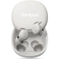 Damipow L29 In Ear Kopfhörer Bluetooth,Mini Schlaf Earbuds mit Mikrofon und Lautstärkeregler,Gehörschutz Schlafen Unterdrückung Lärm& Schnarchen,Kann einzeln verwendet Werden,USB-C Aufladen