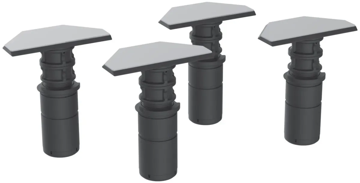 BetteLevel Montagefüße, 150x70x135 mm, Verstellbereich: 80 - 220 mm, Kunststoff, Metall, B57-0420 B57-0420