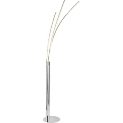 LED-Stehleuchte Remmer in Chromfarben max. 18 Watt