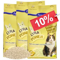 7,5 kg Lyra Pet® Tofu Katzenstreu klumpend