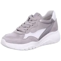 Gabor Sportliche Schnürschuhe in Silber | Gr.: 42