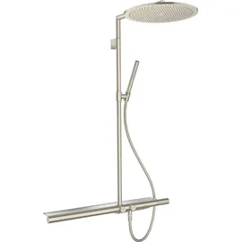 Axor ShowerSolutions Showerpipe 350 1jet mit Thermostat 800 Brushed Nickel (27984820)