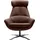 BeType Drehsessel Be Organic High Back Leder 81 x 92 x 83 cm Braun drehbar