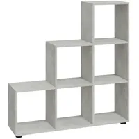 vidaXL Bücherregal 107 x 0 x 0 cm Grau
