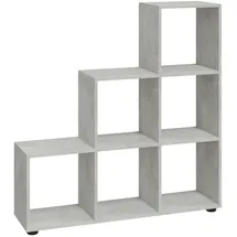 vidaXL Bücherregal 107 x 0 x 0 cm Grau