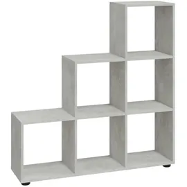 vidaXL Bücherregal 107 x 0 x 0 cm Grau