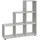 vidaXL Bücherregal 107 x 0 x 0 cm Grau